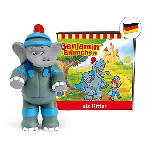 tonies Hörfiguren für Toniebox: Benjamin Blümchen als Ritter - Musikalisches Spielzeug für Babies – Mit Benjamin Blümchen als Ritter erleben Kinder ab 3 Jahren ein spannendes Hörspiel-Abenteuer über Mut und Freundschaft (Spielzeit ca. 42 Minuten).