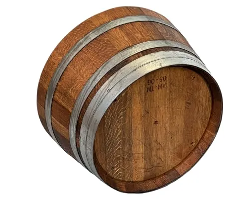 Holzfass als Pflanzkübel - Geöltes Weinfass (D70 cm) - Garten-Zubehör mit Ablaufbohrungen, ideal als dekorativer Blumenkübel oder Miniteich. Original "temesso"-Fass in höchster Qualität, perfekt für Ihre Gartengestaltung.