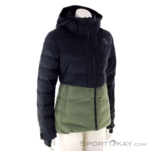 Scott Damen Skijacke ULTIMATE WARM - douglas green-black, L - Mäntel, Jacken & Westen - Die umweltfreundliche Skijacke mit DUROloft ECO-Isolierung bietet optimale Wärme und Komfort beim Skifahren.