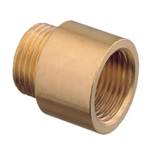 1" Rohrgewindeverlängerung IG x AG Gusseisen Messing 10mm lang