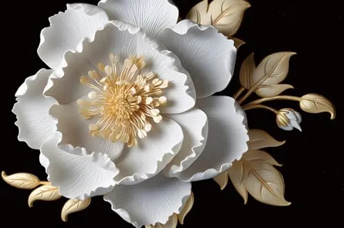 Tobil Badematte rutschfest saugfähig Blume-33 40x60 - Badematte & Badteppich, extrem saugfähig mit rutschfester Rückseite, ideal für Badezimmer, Küche oder als vielseitige Unterlage.