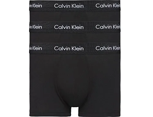 Calvin Klein Herren 3er Pack Boxershorts Low Rise Trunks - Retroshorts für Herren, stylisch und komfortabel aus weicher Baumwolle mit elastischem Bund, ideal für Alltag und Sport.