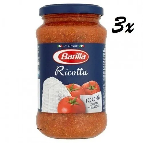 3x Barilla Ricotta pastasauce tomatensauce mit Ricotta-Käse 400 g aus italien