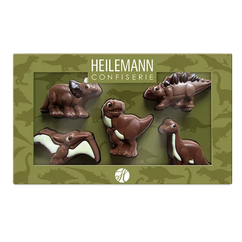 Heilemann Geschenkpackung Schoko-Figuren "Dinosaurier", 100g