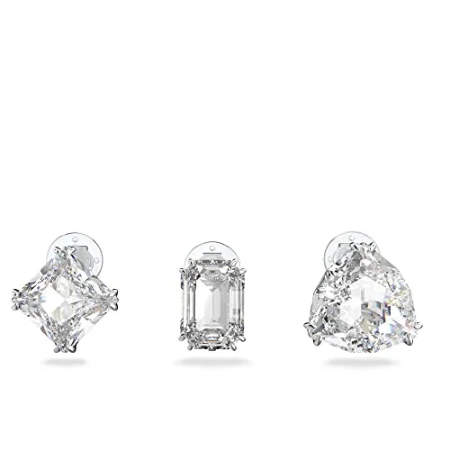 Swarovski Millenia Ohrclip, Weiss, Rhodiniert - Ohrringe für Damen, eleganter Ohrclip ohne Ohrloch, strahlt mit brillanten Kristallen pure Eleganz aus und verleiht jedem Look das gewisse Extra.