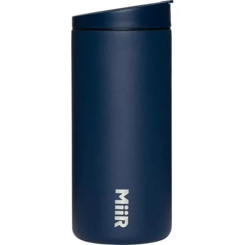 MiiR, Flip Traveler, doppelwandig, vakuumisoliert mit auslaufsicherem Deckel, BPA-freie Edelstahl-Konstruktion, Tidal Blue, 450 ml