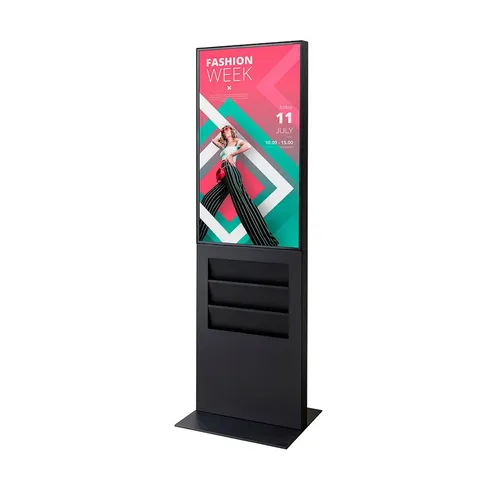 Showdown Displays Einzelrahmen Showdown Displays Smart Line Digitale Infostele Regal - 6x DIN A4 - mi, (1 St)