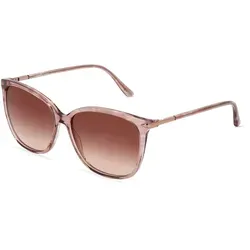 RODENSTOCK 3340 Damen-Sonnenbrille - Vollrand Butterfly Sonnenbrille für Damen mit pinkem Kunststoff-Gestell und braunen Gläsern - der perfekte Stil für sonnige Tage.