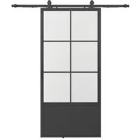 inova Loft Glasschiebetür 900 x 2150 mm mit Softclose - Elegante Glasschiebetür im Loftstyle, ideal für Wandmontage. Inklusive hochwertigem Komplettset mit Softclose-Funktion für sanftes Schließen. Perfekt für moderne Wohnräume.