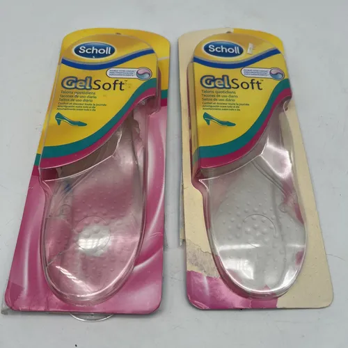 2x Scholl Gel Soft Einlegesohlen Alltag Komfort Dämpfung transparent