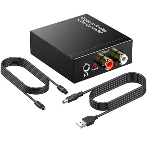 Dac Wandler Konverter Digital Zu Analog Audio USB Converter HiFi Zen - Digital-Analog-Wandler mit hoher Kompatibilität für Heimkinosysteme und Spielekonsolen, wandelt digitale Signale verlustfrei in hochwertige analoge Audiosignale um.