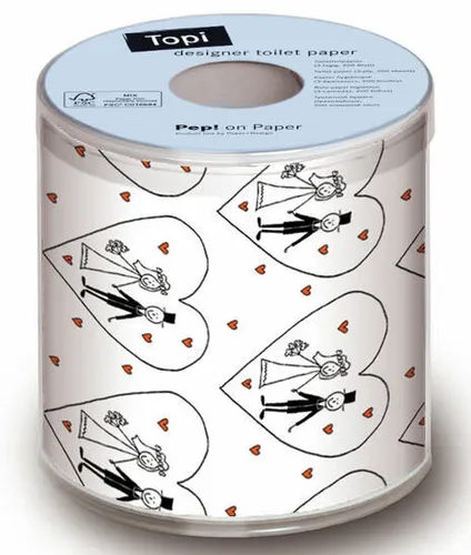 Toilettenpapier Hochzeit - Wedding - Heiraten - Lustiges WC Papier - Eine Rolle