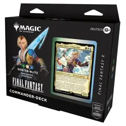 Magic: The Gathering FINAL FANTASY X Commander-Deck – Konter-Blitz - Gesellschaftsspiel mit 100 Karten, inklusive 25 brandneuen Magic-Karten und einzigartigen Illustrationen, ideal für FINAL FANTASY Fans und spannende Spieleabende.