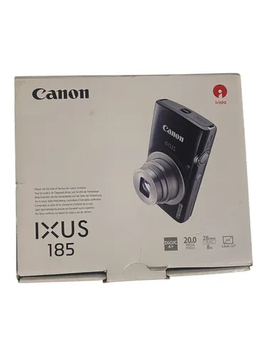 Canon IXUS 185 Schwarz - Kompakte Digitalkamera mit 20 Megapixel - Digitalkamera der Serie Canon IXUS, kompakt und leicht, ideal für unterwegs mit einer maximalen Auflösung von 20,0 MP.