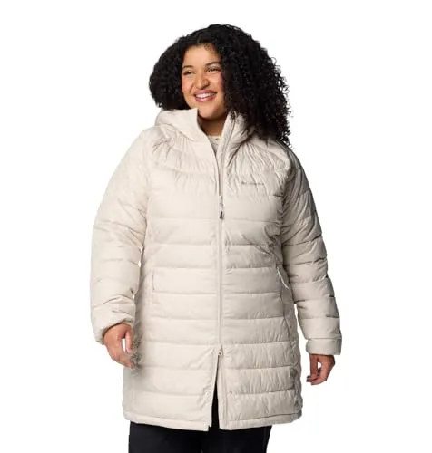 Columbia Powder Lite II Mid Jacket - Dunkelgrau XS - Funktionsjacke für Damen mit Omni-Heat Reflektiv-Futter für optimale Wärmeisolierung und wasserabweisendem Material. Ideal für Outdoor-Aktivitäten bei kühleren Temperaturen.