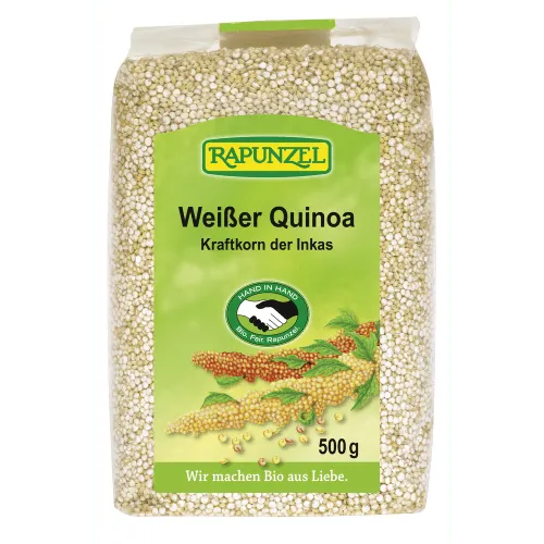 Quinoa Weiß Bio 500g - Das Gold der Anden - Hochwertige Quinoa aus kontrolliert biologischem Anbau. Ideal für vielfältige Gerichte und eine bewusste Ernährung.