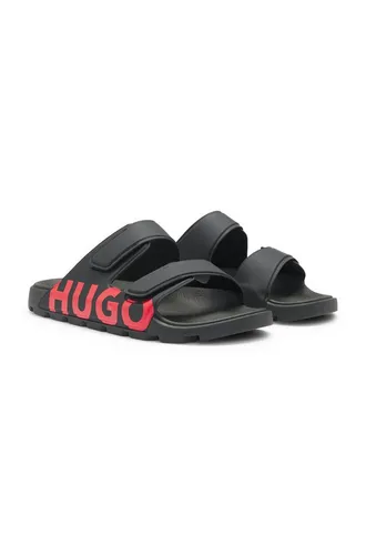 HUGO Evander Sandalen für Herren - Moderne Herren Sandalen mit Slip-on Klettverschluss und hochwertiger Verarbeitung, ideal für den täglichen Komfort. Verpackt in einer eleganten Box.