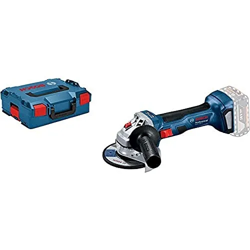 Bosch Professional 18V System Akku Winkelschleifer GWS 18V-7 - bürstenloser Motor mit 700 Watt Leistung, ergonomisches Design für komfortables Arbeiten und vielseitigen Einsatz