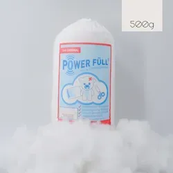 Power Füll® Füllwatte | 500 g | Oeko-Tex zertifiziert - Hochwertige Füllwatte für kreative Projekte: waschbar bis 95°C, trocknergeeignet und allergikerfreundlich. Ideal für Kissen, Plüschtiere und mehr – für dauerhafte Fülle und Elastizität.