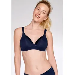 Naturana Bügelloser BH The Wednesday – Blau 90 - Funktionsunterwäsche mit schalenförmigen Cups und breiten Entlastungsträgern für optimalen Komfort und Unterstützung, ideal für den täglichen Gebrauch.
