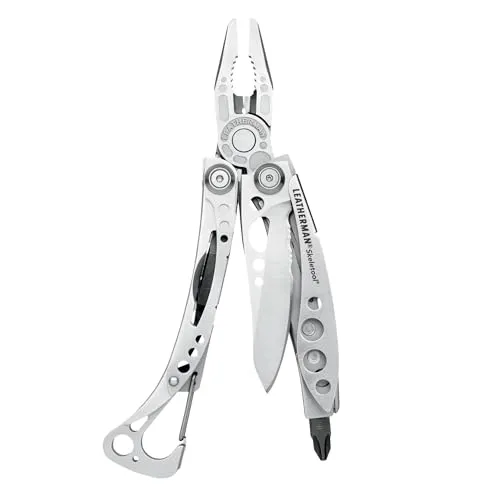 Leatherman Skeletool Multitool, silber - Multitool mit 7 Funktionen, ultraleicht mit nur 140 Gramm – ideal für Outdoor-Abenteuer und Notfälle.