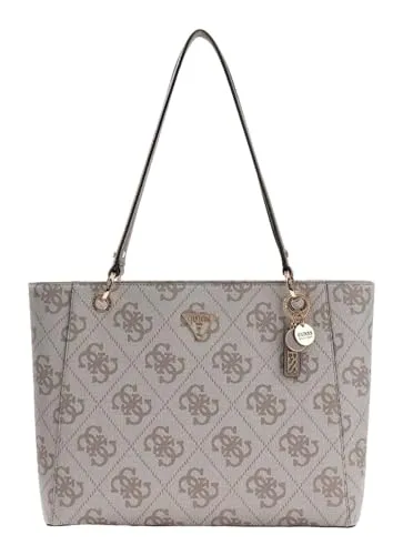 Guess Noelle Shopper Tasche 33 cm grau - Elegante Noelle Shoppertasche von Guess, ideal für den stilvollen Einkauf. Praktische Innen- und Außentaschen sorgen für optimale Organisation, während der Reißverschluss Ihre Essentials sicher verwahrt. Perfekt für jeden Anlass!