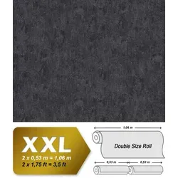 Edem Vliestapete 410ST19 Struktur Tapete Spachteloptik Metallic braun silber 10,65 m2, leicht strukturiert, Metall-Effekte, (1 Rolle, 10,65 qm), heißgeprägte Vliestapete, anthrazit schwarz 1.06 m x 10.05 m