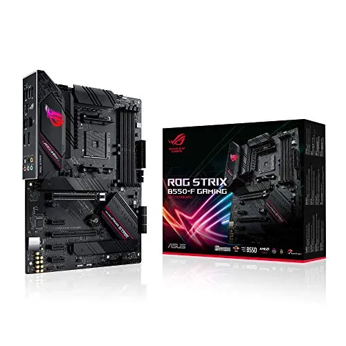 ASUS ROG Strix B550-F Gaming Mainboard - ATX Mainboard für AMD AM4, bietet hohe Leistung und Flexibilität für Gamer und PC-Enthusiasten.