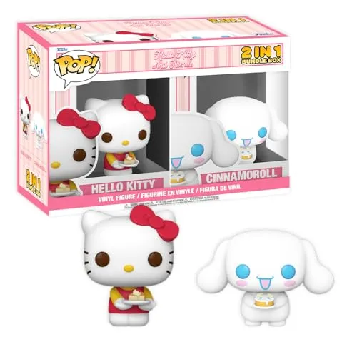 Funko Bundle Box - Hello Kitty POP! 2 Pack - Cinnamoroll & Hello Kitty mit Cake - Kissen und Sammlerstücke in einem! Dieses exklusive Funko Bundle begeistert Fans mit hochwertigen Vinylfiguren und ist das perfekte Geschenk für jeden Anlass.