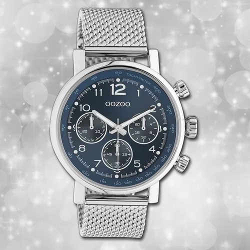 Oozoo Unisexuhr Timepieces C10904 silber Edelstahlarmband Quarz UOC10904