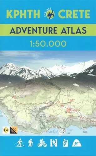 Autoatlas Crete: Autoatlas Kreta - Detaillierter Straßenatlas für Kreta, ideal für Reisende, die die Insel unabhängig erkunden möchten.