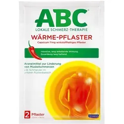 Hansaplast med ABC Wärme-Pflaster Capsicum 2 St - Bewegungsapparat-Medikamente - Wärmende Pflaster zur Linderung von Muskel- und Gelenkschmerzen, rezeptfrei erhältlich.