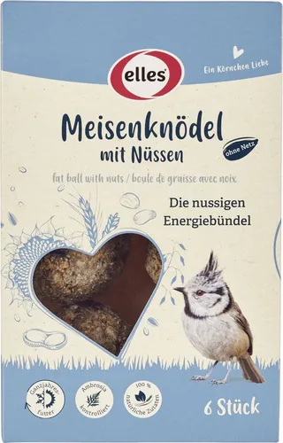 Elles Meisenknödel ohne Netz mit Nüssen 6 Stück