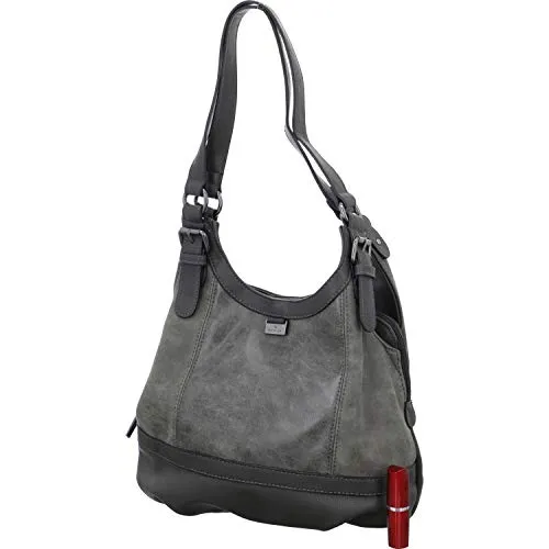 TOM TAILOR Juna Damen Shopper Umhängetasche - Damen-Shopper mit Reißverschluss, kompakt und handlich, ideal für den Alltag, aus softem Leder mit glänzenden Metall-Accessoires für einen aktuellen Look.