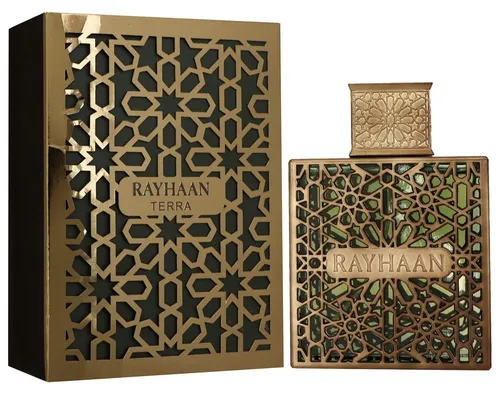 Rayhaan Terra Eau de Parfum 100ml - Eau de Parfum in 100ml, orientalischer Duft mit Weihrauch, langanhaltend und ideal für besondere Anlässe. Perfekt für Liebhaber intensiver und komplexer Düfte.