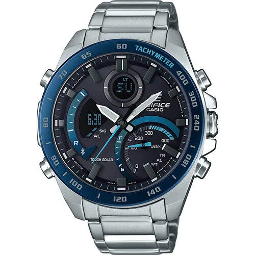 CASIO Edifice ECB-900DB-1BER - Bluetooth® Smart Solar Uhr - Armbanduhr für Herren mit analog-digitaler Anzeige, Solarbetrieb und 100 m Wasserdichtigkeit – perfekt für aktive Lebensstile.