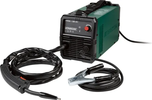 PARKSIDE® Schweißgerät »PIFDS 120 A1« – Mobiles Inverter-Fülldrahtgerät - Fülldrahtschweißgerät mit Inverter-Technologie für leichtes, mobiles Schweißen. Ideal für Anfänger, mit automatischer Einstellung für optimale Ergebnisse und geringem Energieverbrauch.