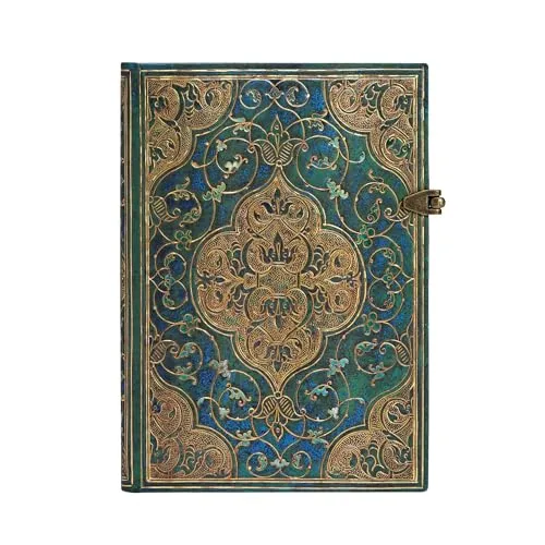 Hardcover Notizbuch Chroniken in Türkis Midi Liniert - Sonstiges: Inspiriert von Renaissance-Design, perfekt für kreative Köpfe, um Ihre Geschichten in einem stilvollen, türkisfarbenen Notizbuch festzuhalten.