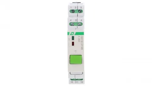 Bistabiles Relais mit Taster zur manuellen Steuerung - Sonstige, ideal für die einfache Steuerung von elektrischen Geräten auf DIN-Schiene mit Überlastschutz.