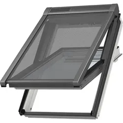 VELUX Hitzeschutzmarkise aussen Uni Schwarz 5060, 54x103 cm - Zubehör für Fenster, effektiver Hitzeschutz mit bis zu 76 % Hitzereduktion und lichtdurchlässigem Gewebe für besten Ausblick.