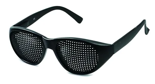 VANLO Rasterbrille 415-JGP quadratischer Raster, schwarz