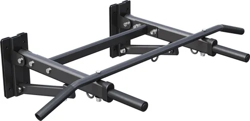 GORILLA SPORTS Klimmzugstange 4in1 - Klappbar mit Boxsack-Halterung - Klimmzugstange für Wandmontage, platzsparend und extrem belastbar bis 300 kg. Ideal für vielseitige Workouts mit rutschfesten, ergonomischen Griffen.