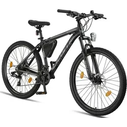Licorne Bike Effect Premium Mountainbike 21 Gang - Fahrrad mit robustem Aluminiumrahmen und Disc-Bremse, ideal für Alltag und Berge, inklusive Rahmentasche und Werkzeug für einen sofortigen Start.