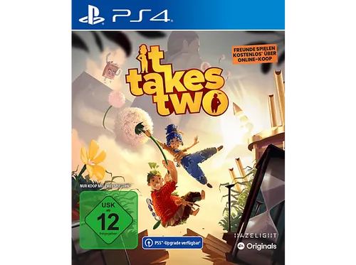 It Takes Two - [PlayStation 4] - Kooperatives Plattformer-Adventure für 2 Spieler, mit einzigartigen Herausforderungen und herzlicher Story über Beziehungen. Lade einen Freund mit dem Freunde-Pass kostenlos ein und erlebe chaotischen Spielspaß!