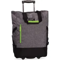 XL Einkaufs Trolley Punta - dunkel grau grün - Einkaufsroller mit erweiterbarem Design und wasserdichtem Material, ideal für stressfreies Einkaufen und unterwegs.