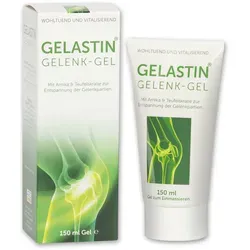 GELASTIN® Gelenk-Gel 150 ml - Entspannt Gelenke & Muskeln - Gelenk-Gel für pflegende Massagen und Muskelentspannung | Stimuliert die Durchblutung und fördert die Nährstoffversorgung mit einer einzigartigen Rezeptur aus Pflanzenextrakten und ätherischen Ölen.