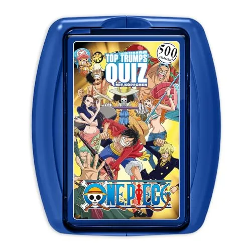 Top Trumps Quiz One Piece Edition - Quiz Kartenspiel für One Piece Fans! - Fanartikel & Merchandise - Kartenspiel für 2+ Spieler ab 12+ Jahren - Deutsch