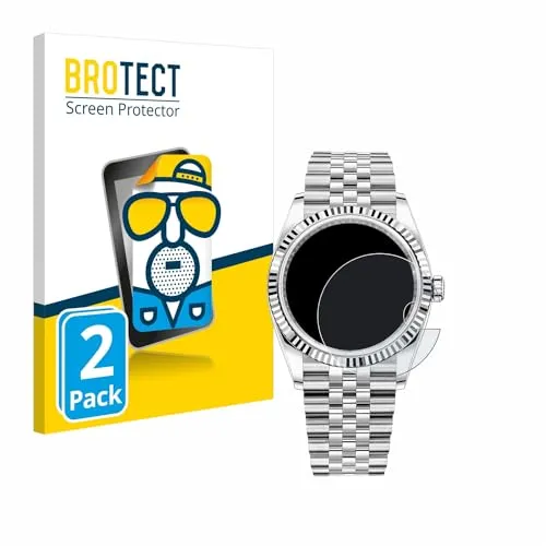 BROTECT Entspiegelungs-Schutzfolie für Rolex Datejust 36 (2 Stück) Matte Displayschutz-Folie, Anti-Reflex, Anti-Fingerprint