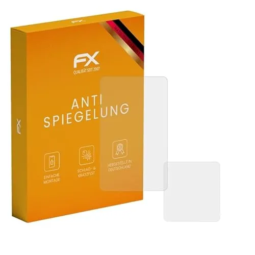 atFoliX Panzerfolie kompatibel mit DJI Osmo Action 5 Pro Schutzfolie, entspiegelnde und stoßdämpfende FX Folie (3er Set)