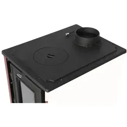 EEK A - Kaminofen mit Herdplatte 806 IGLO weiß - 10,6kW